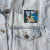 Edouard Manet - Wasmachine Vierkante Button 5,1 Cm (In situ)