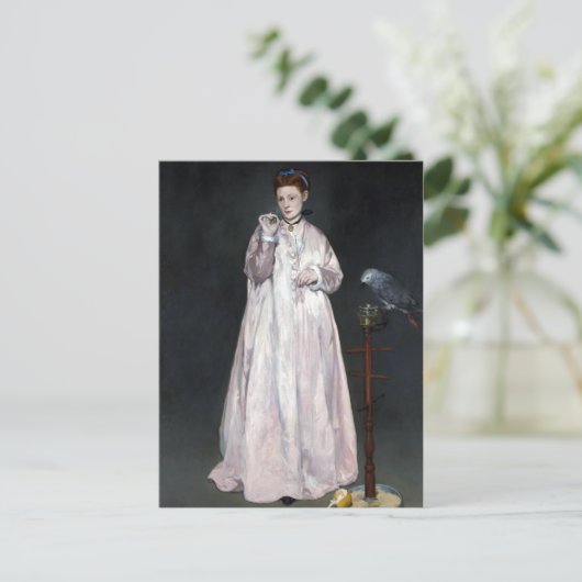 Édouard Manet Young Lady in 1866 Briefkaart (Staand voorkant)