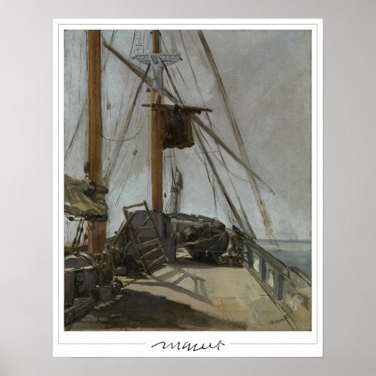 Édouard Manet Zedign Art Poster #13 (Voorkant)