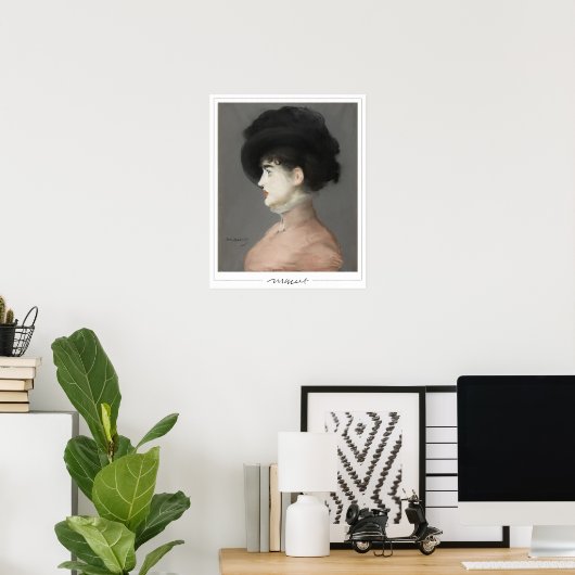 Édouard Manet Zedign Art Poster #162 (Thuiskantoor)