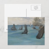 Edouard Manet - Zee Uitzicht, kalkwater Briefkaart (Voorkant / Achterkant)