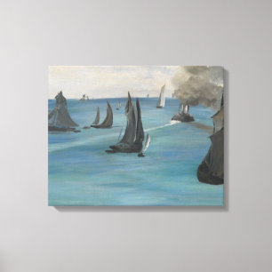 Edouard Manet - Zee Uitzicht, kalkwater Canvas Afdruk