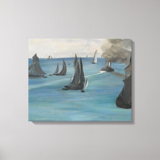 Edouard Manet - Zee Uitzicht, kalkwater Canvas Afdruk (Voorkant)