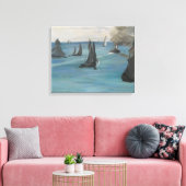 Edouard Manet - Zee Uitzicht, kalkwater Canvas Afdruk (Insitu (Woonkamer))