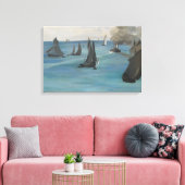 Edouard Manet - Zee Uitzicht, kalkwater Canvas Afdruk (Insitu (Woonkamer))