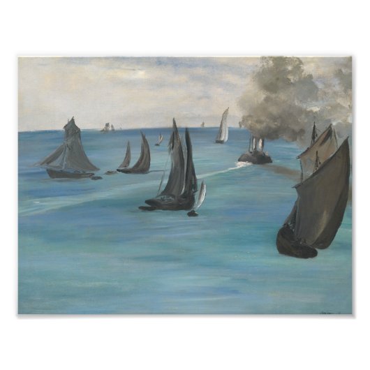 Edouard Manet - Zee Uitzicht, kalkwater Foto Afdruk (Voorkant)
