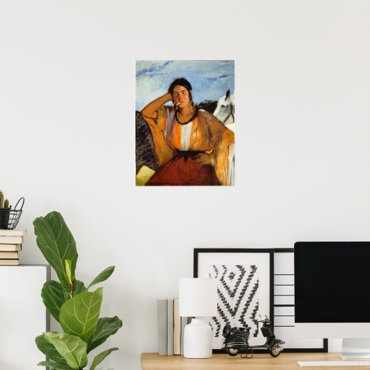 Edouard Manet - zigeuner met een sigaret Poster (Thuiskantoor)