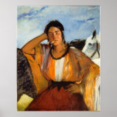 Edouard Manet - zigeuner met een sigaret Poster (Voorkant)
