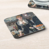 Edouard Manet's A Bar op de Folies-Bergère Bier Onderzetter (Linkerzijde)