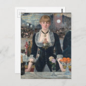 Edouard Manet's A Bar op de Folies-Bergère Briefkaart (Voorkant / Achterkant)