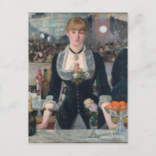 Edouard Manet's A Bar op de Folies-Bergère Briefkaart