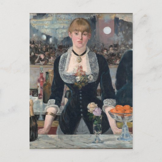 Edouard Manet's A Bar op de Folies-Bergère Briefkaart (Voorkant)