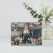 Edouard Manet's A Bar op de Folies-Bergère Briefkaart (Staand voorkant)
