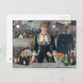 Edouard Manet's A Bar op de Folies-Bergère Briefkaart (Voorkant / Achterkant)