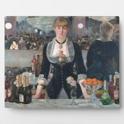 Edouard Manet's A Bar op de Folies-Bergère Fotoplaat (Voorkant)