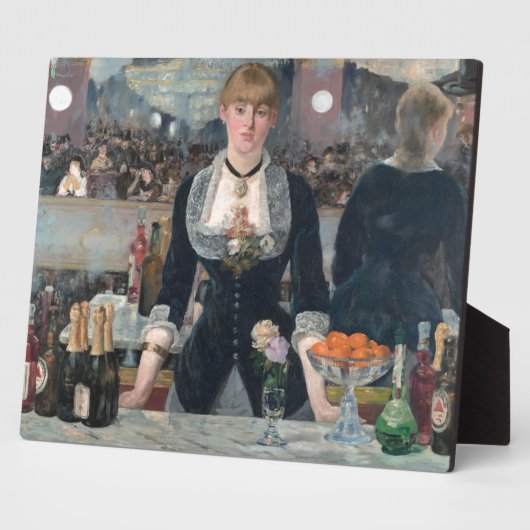 Edouard Manet's A Bar op de Folies-Bergère Fotoplaat (Zijkant)