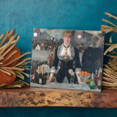 Edouard Manet's A Bar op de Folies-Bergère Fotoplaat (Zijkant)