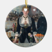 Edouard Manet's A Bar op de Folies-Bergère Keramisch Ornament (Voorkant)