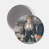 Edouard Manet's A Bar op de Folies-Bergère Magneet (Voorkant / Achterkant)