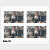 Edouard Manet's A Bar op de Folies-Bergère Rechthoekige Sticker (Vel)