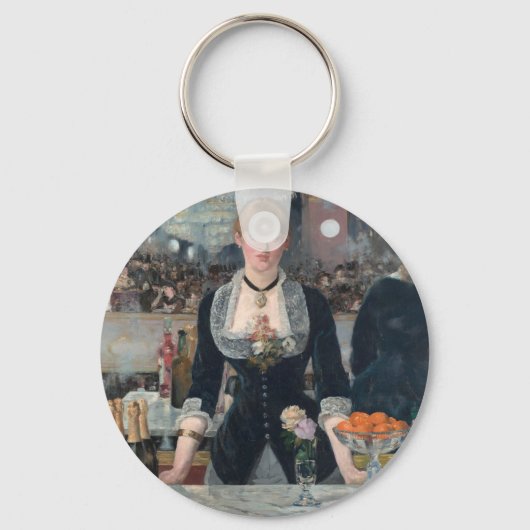 Edouard Manet's A Bar op de Folies-Bergère Sleutelhanger (Voorkant)