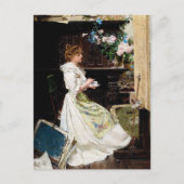 Edouard Mentha - Break van de schilder in studio Briefkaart (Voorkant)