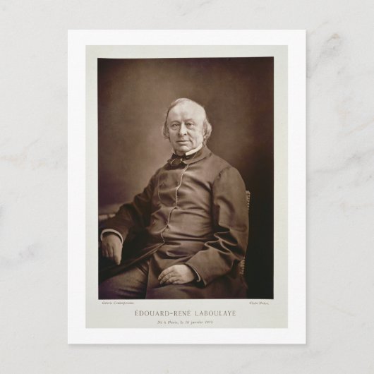 Edouard-Rene Laboulaye (1811-83), van 'Galerie Co. Briefkaart (Voorkant)