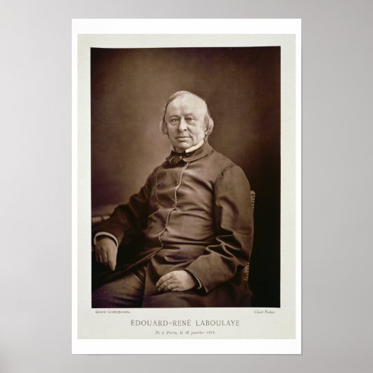 Edouard-Rene Laboulaye (1811-83), van 'Galerie Co. Poster (Voorkant)