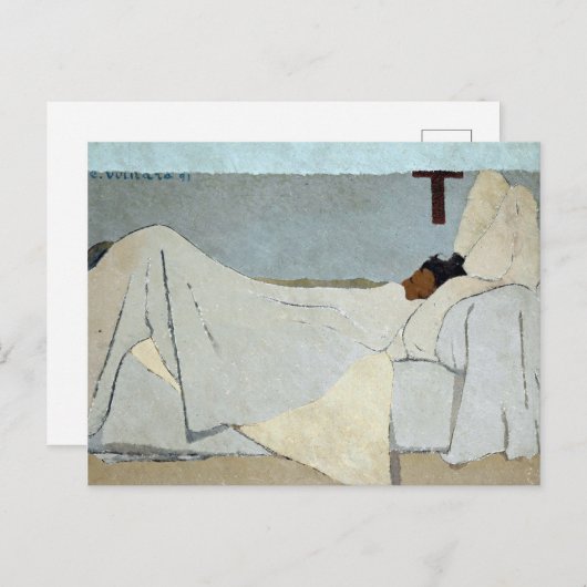 Edouard vuillard in bed briefkaart (Voorkant / Achterkant)