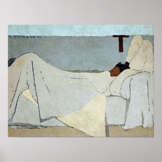 Edouard vuillard in bed poster (Voorkant)