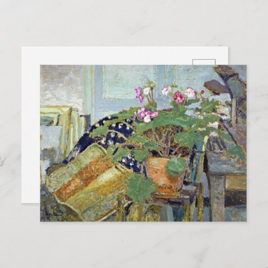 Edouard Vuillard Le Pot de fleurs (Pot of Flowers) Briefkaart (Voorkant / Achterkant)