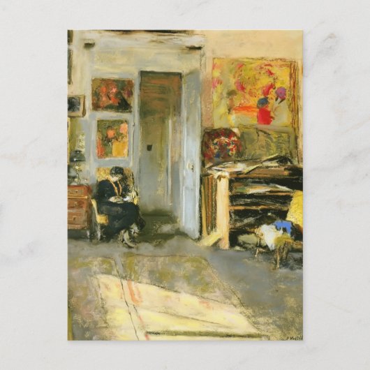 Edouard Vuillard: Madame Losse Hessel in Studio Briefkaart (Voorkant)