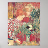 Édouard Vuillard Vrouw in een Gestreepte Jurk Kuns Poster (Voorkant)