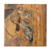 Edouard Vuillard: Vrouw voor de Fireplace Tegeltje (Voorkant)