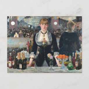 EDOUART MANET - Een bar bij Folies-Bergere 1882 Briefkaart