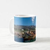 Edro III schipbreuk Paphos, Cyprus Koffiemok (Voorkant links)