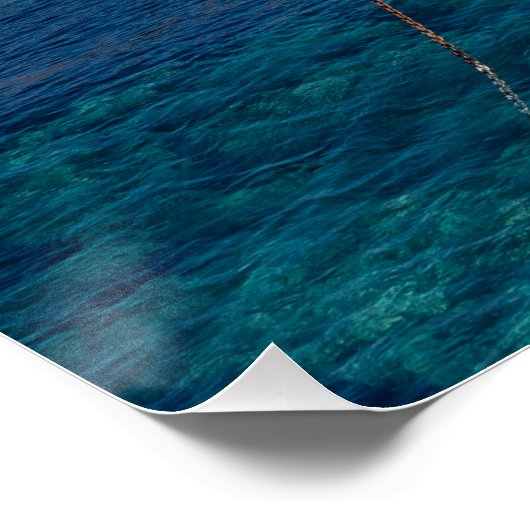 Edro III schipbreuk Paphos, Cyprus Perfect Poster (Hoek)