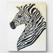 EDS Art Zebra met esel Fotoplaat (Voorkant)