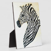 EDS Art Zebra met esel Fotoplaat (Zijkant)