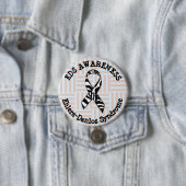 EDS Awareness Ribbon-Button Ronde Button 7,6 Cm (In situ)