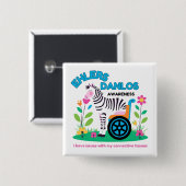 EDS Awareness Zebra Button (Voorkant /achterkant)