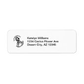 EDS Awareness Zebra Ribbon Address Label (Voorkant)