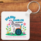 EDS Awareness Zebra Sleutelhanger (Achterkant)