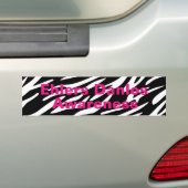 EDS Awareness Zebra Stripe Bumperstickers (Op auto)