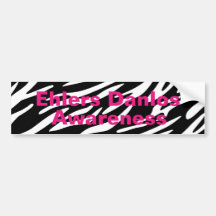 EDS Awareness Zebra Stripe Bumperstickers