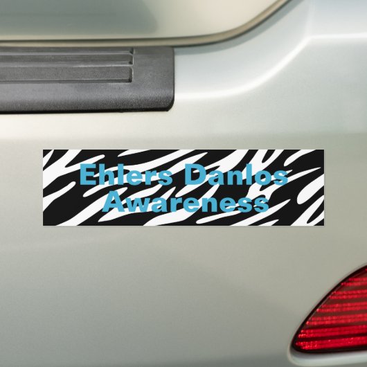 EDS Awareness Zebra Stripe Bumperstickers (Op auto)