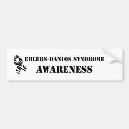 EDS Awareness Zebra Stripe Ribbon Bumperstickers
