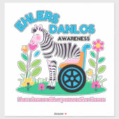 EDS Awareness Zebra Vinyl Sticker (Vel)