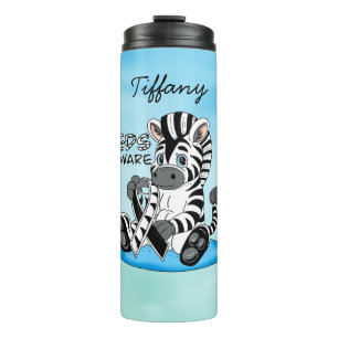 EDS-bewustmakingslint en Zebra Thermosbeker