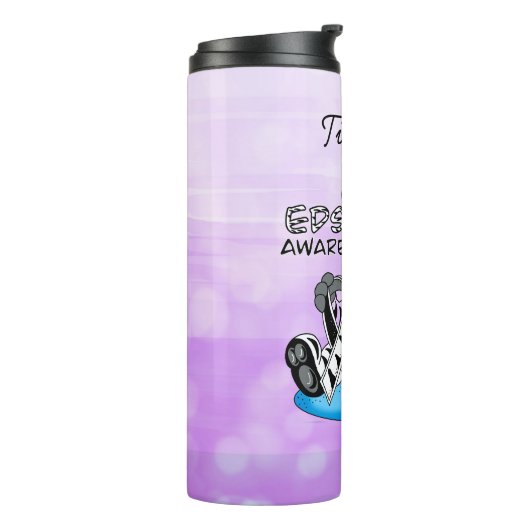 EDS-bewustmakingslint en Zebra Thermosbeker (Gedraaid links)